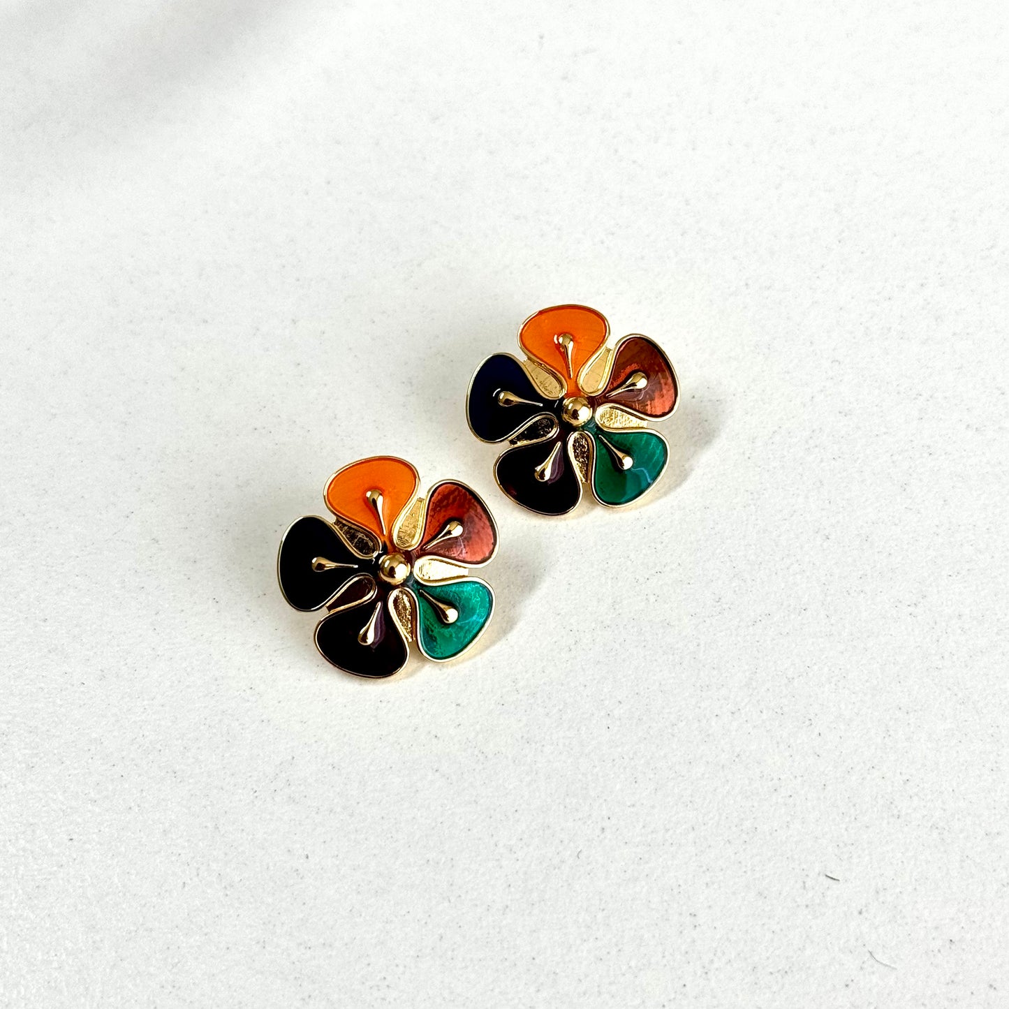 Bali floral earrings