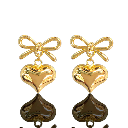 Coqueta heart earrings